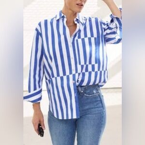 AYR Deep End shirt in Marais blue